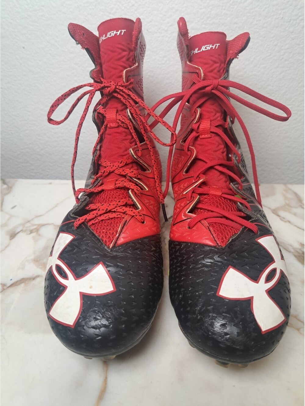 $139 Under Armour Clutchfit Football Cleat Men's Black size 10.5